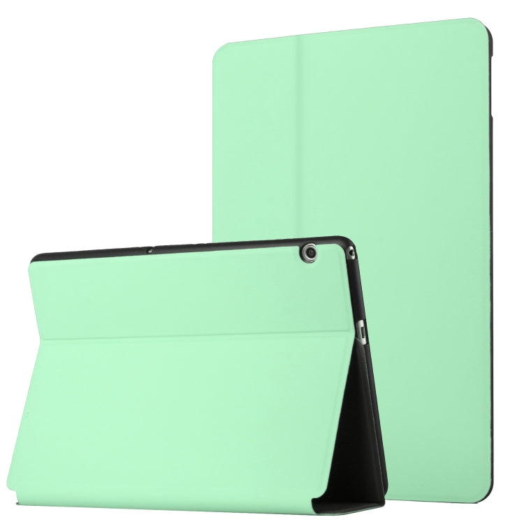 For Huawei MediaPad T3 10 Dual-Folding Horizontal Flip Tablet Leather Case with Holder