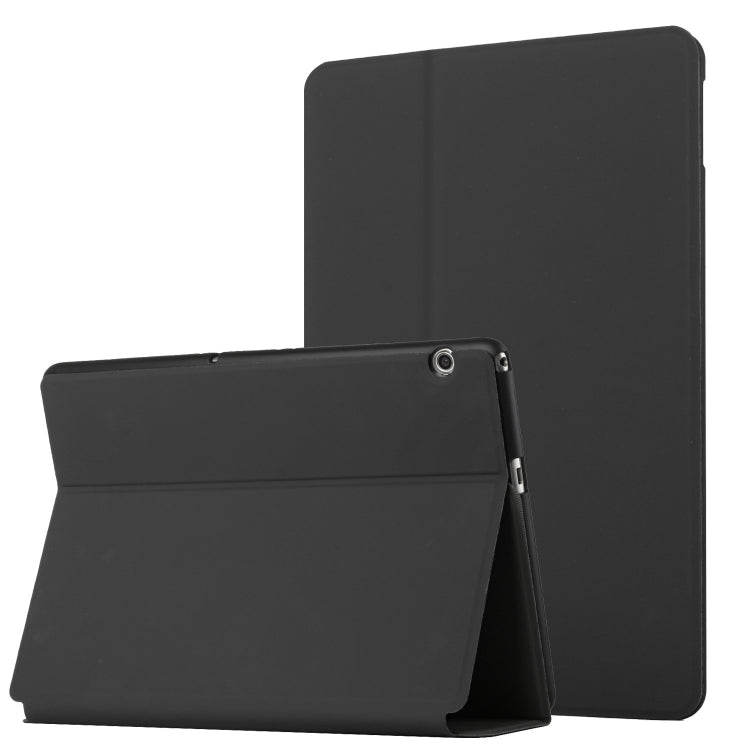 For Huawei MediaPad T3 10 Dual-Folding Horizontal Flip Tablet Leather Case with Holder
