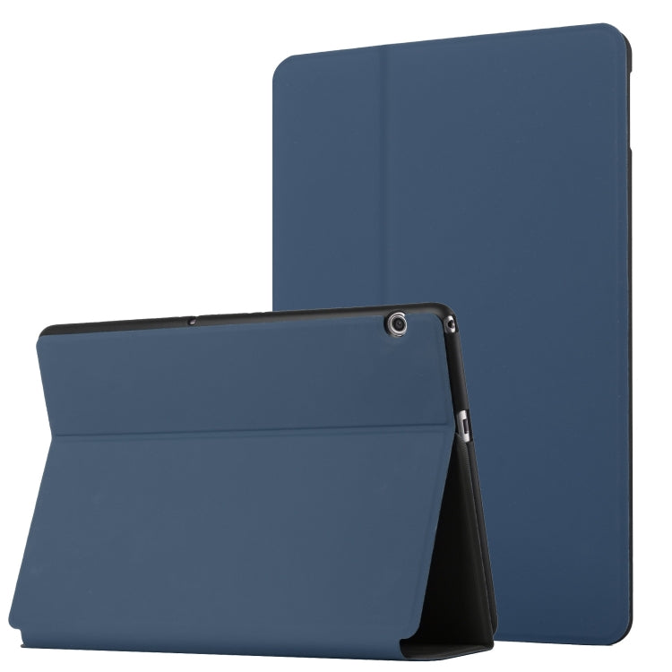 For Huawei MediaPad T3 10 Dual-Folding Horizontal Flip Tablet Leather Case with Holder