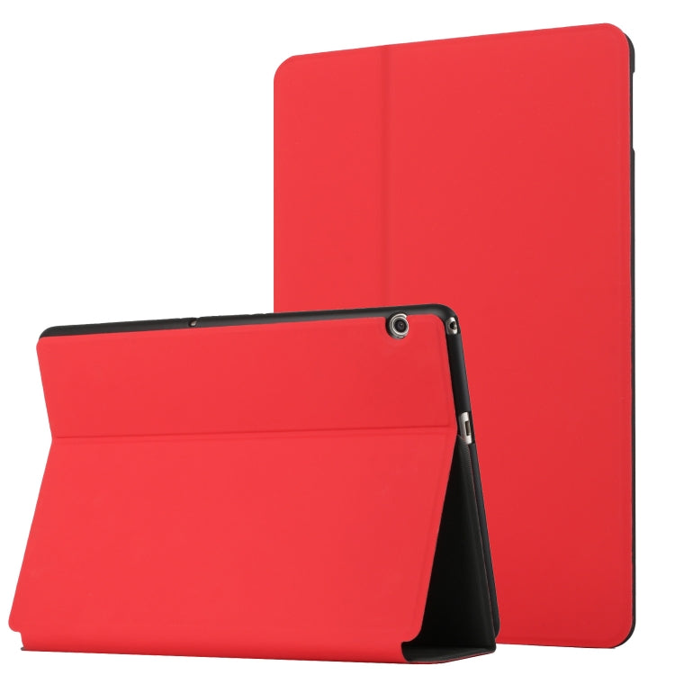 For Huawei MediaPad T5 10 Dual-Folding Horizontal Flip Tablet Leather Case with Holder