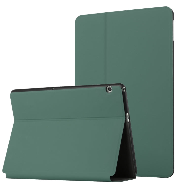 For Huawei MediaPad T5 10 Dual-Folding Horizontal Flip Tablet Leather Case with Holder