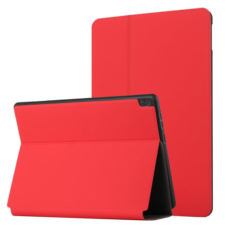 For Lenovo Tab M10 10.1 X605F/X505 Dual-Folding Horizontal Flip Tablet Leather Case with Holder