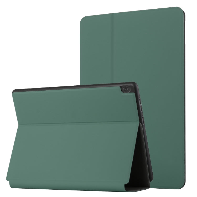 For Lenovo Tab M10 10.1 X605F/X505 Dual-Folding Horizontal Flip Tablet Leather Case with Holder