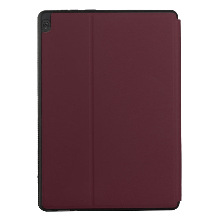 For Lenovo Tab M10 10.1 X605F/X505 Dual-Folding Horizontal Flip Tablet Leather Case with Holder