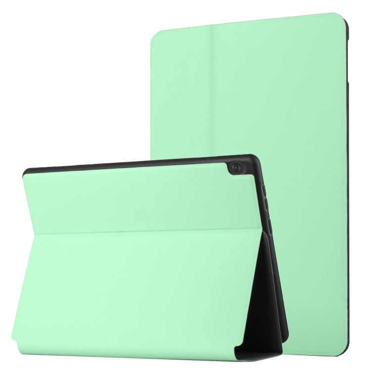 For Lenovo Tab M10 10.1 X605F/X505 Dual-Folding Horizontal Flip Tablet Leather Case with Holder