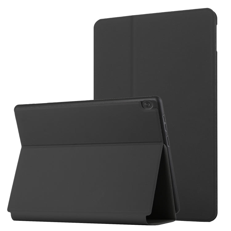 For Lenovo Tab M10 10.1 X605F/X505 Dual-Folding Horizontal Flip Tablet Leather Case with Holder