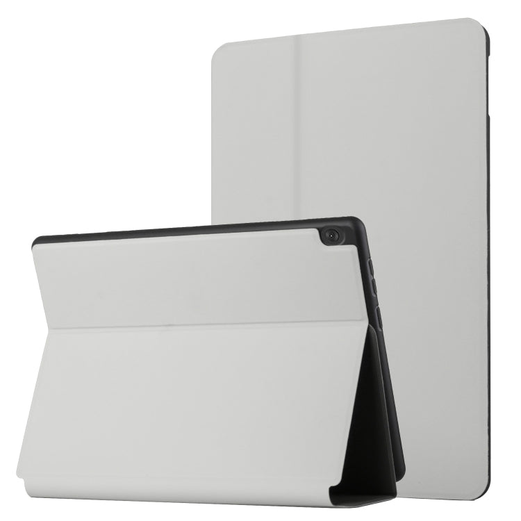 For Lenovo Tab M10 10.1 X605F/X505 Dual-Folding Horizontal Flip Tablet Leather Case with Holder