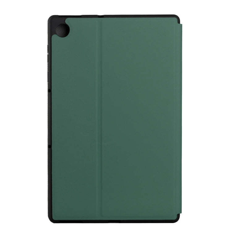For Lenovo Tab M10 Plus TB-X606F/X606X Dual-Folding Horizontal Flip Tablet Leather Case with Holder