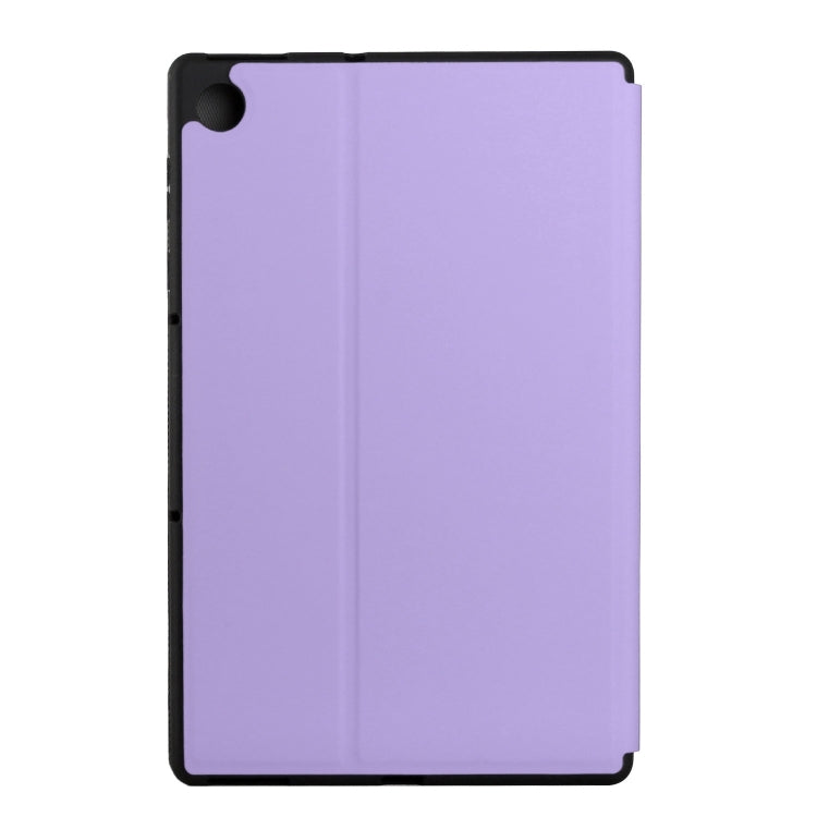 For Lenovo Tab M10 Plus TB-X606F/X606X Dual-Folding Horizontal Flip Tablet Leather Case with Holder
