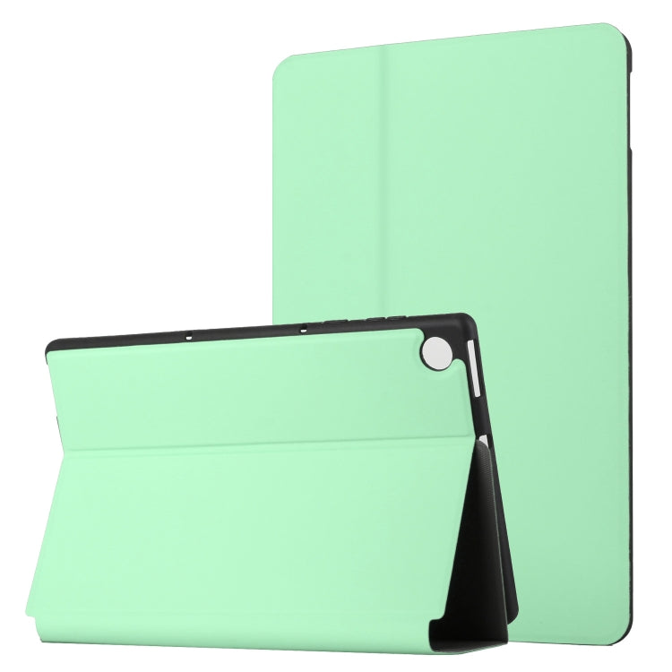 For Lenovo Tab M10 Plus TB-X606F/X606X Dual-Folding Horizontal Flip Tablet Leather Case with Holder