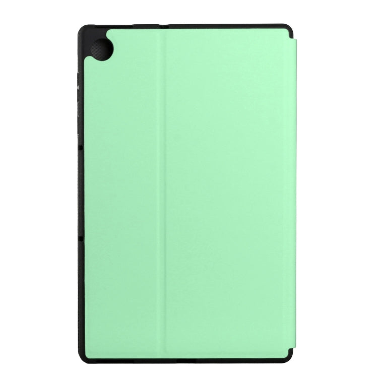 For Lenovo Tab M10 Plus TB-X606F/X606X Dual-Folding Horizontal Flip Tablet Leather Case with Holder