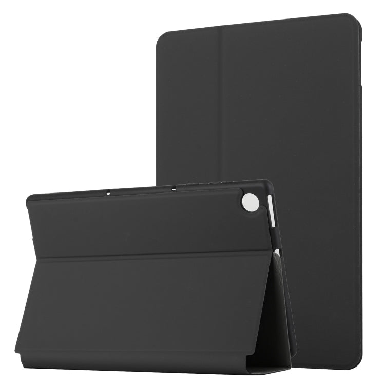 For Lenovo Tab M10 Plus TB-X606F/X606X Dual-Folding Horizontal Flip Tablet Leather Case with Holder