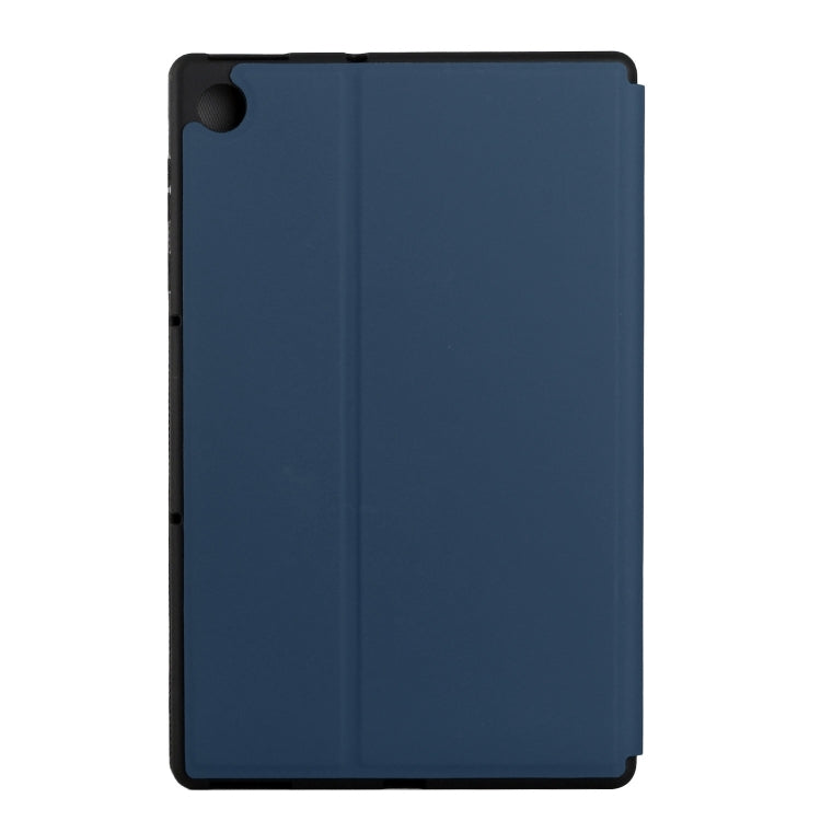 For Lenovo Tab M10 Plus TB-X606F/X606X Dual-Folding Horizontal Flip Tablet Leather Case with Holder