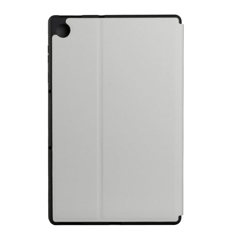 For Lenovo Tab M10 Plus TB-X606F/X606X Dual-Folding Horizontal Flip Tablet Leather Case with Holder