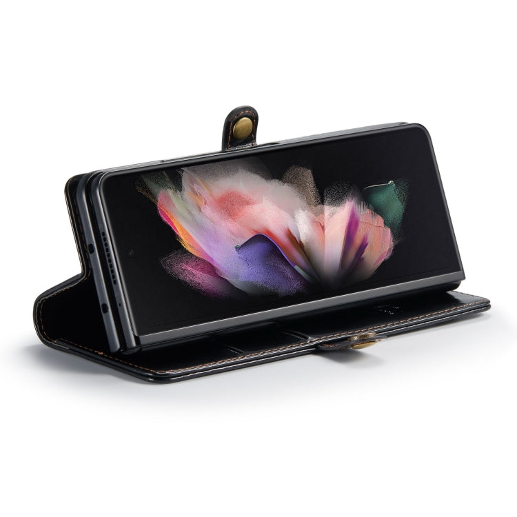 For Samsung Galaxy Z Fold3 5G CaseMe 003 Crazy Horse Texture Horizontal Flip Leather Phone Case