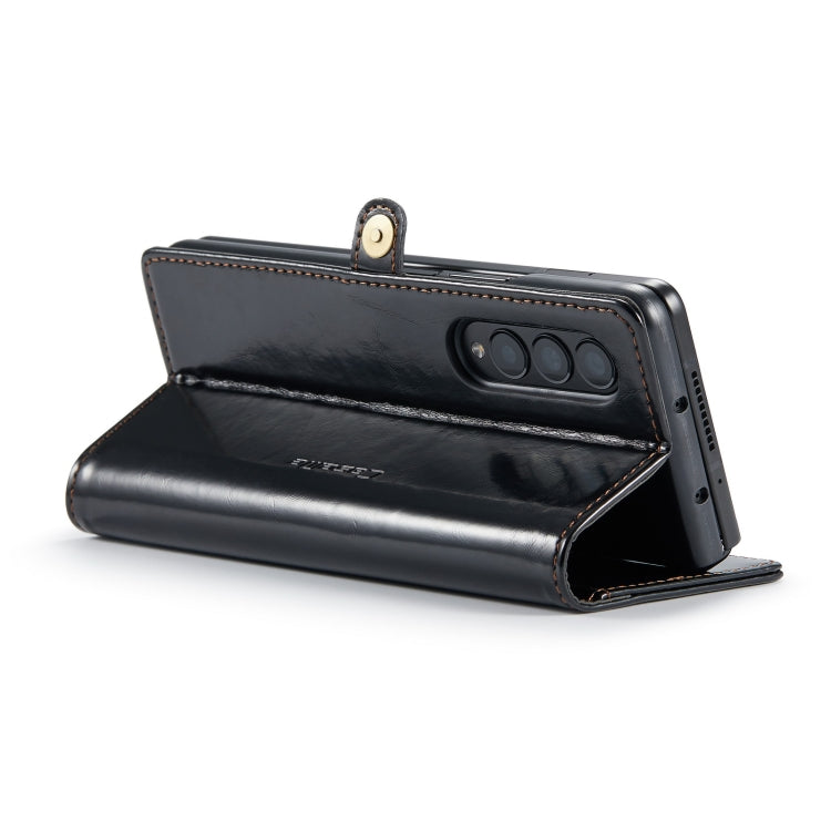 For Samsung Galaxy Z Fold3 5G CaseMe 003 Crazy Horse Texture Horizontal Flip Leather Phone Case