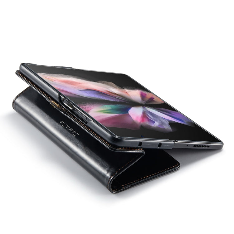 For Samsung Galaxy Z Fold3 5G CaseMe 003 Crazy Horse Texture Horizontal Flip Leather Phone Case
