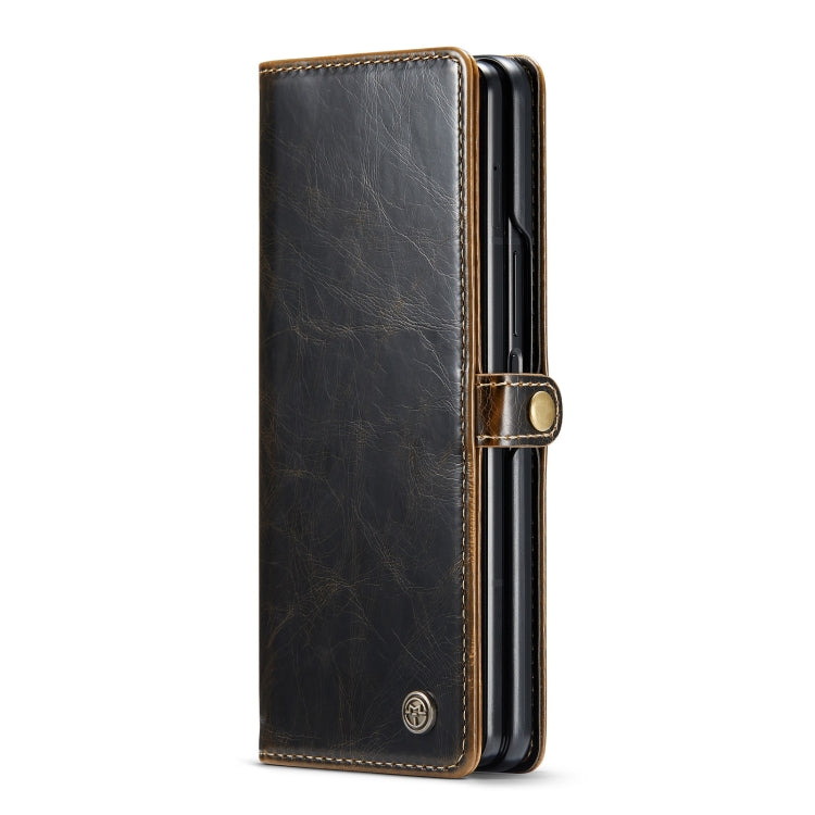 For Samsung Galaxy Z Fold3 5G CaseMe 003 Crazy Horse Texture Horizontal Flip Leather Phone Case