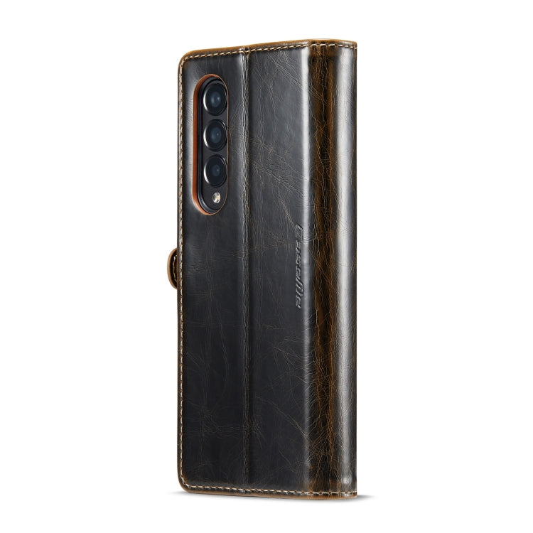 For Samsung Galaxy Z Fold3 5G CaseMe 003 Crazy Horse Texture Horizontal Flip Leather Phone Case