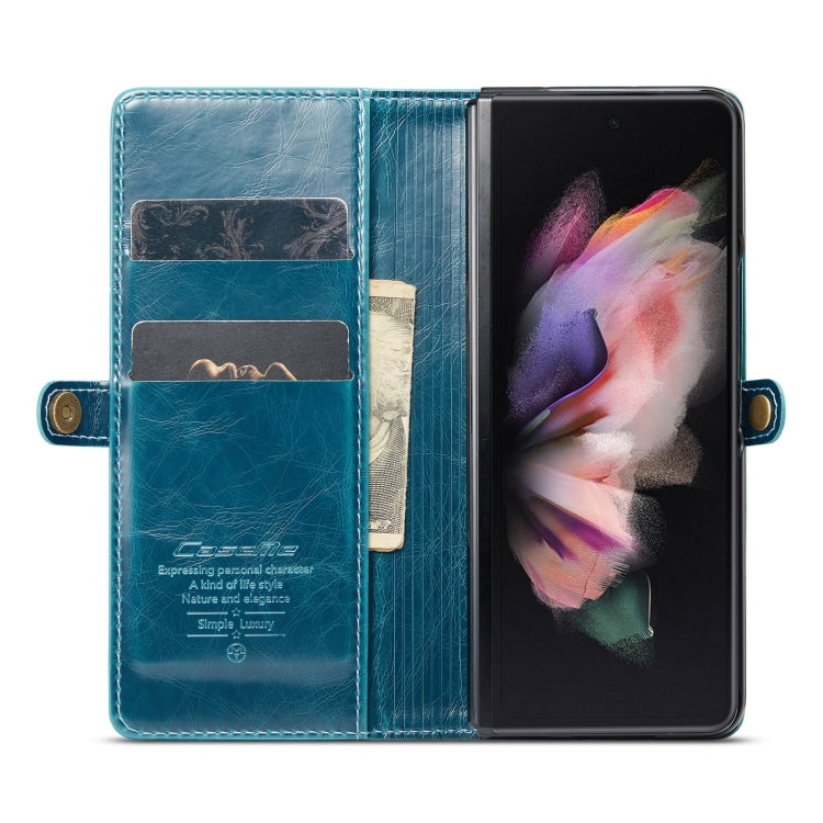 For Samsung Galaxy Z Fold3 5G CaseMe 003 Crazy Horse Texture Horizontal Flip Leather Phone Case