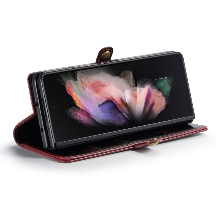 For Samsung Galaxy Z Fold3 5G CaseMe 003 Crazy Horse Texture Horizontal Flip Leather Phone Case