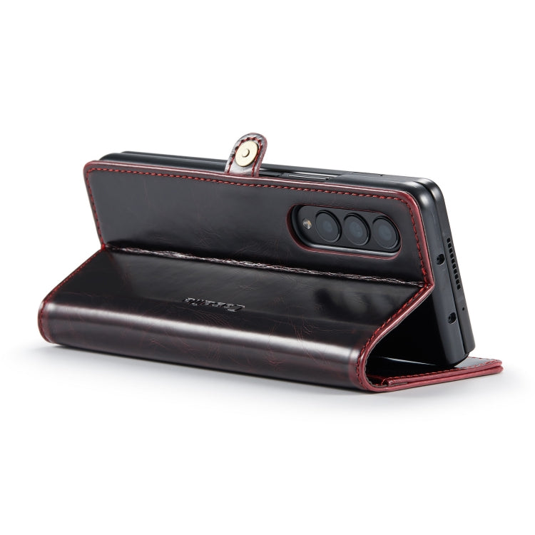 For Samsung Galaxy Z Fold3 5G CaseMe 003 Crazy Horse Texture Horizontal Flip Leather Phone Case