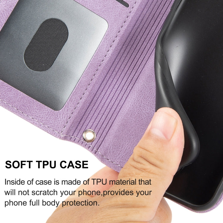 For Samaung Galaxy S22 5G Embossed Striped Magnetic Buckle PU + TPU Horizontal Flip Phone Leather Case