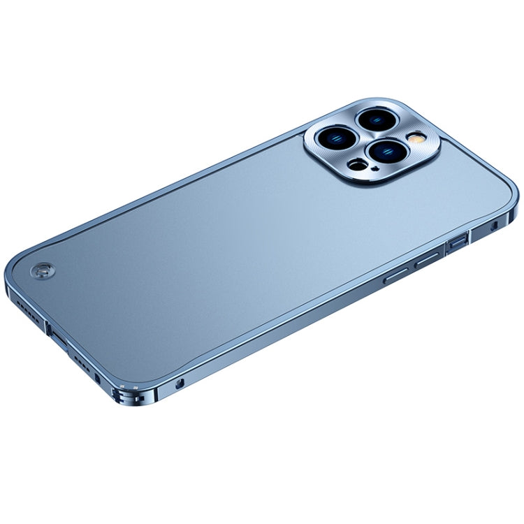 For iPhone 13 Pro Metal Frame Frosted PC Shockproof Phone Case