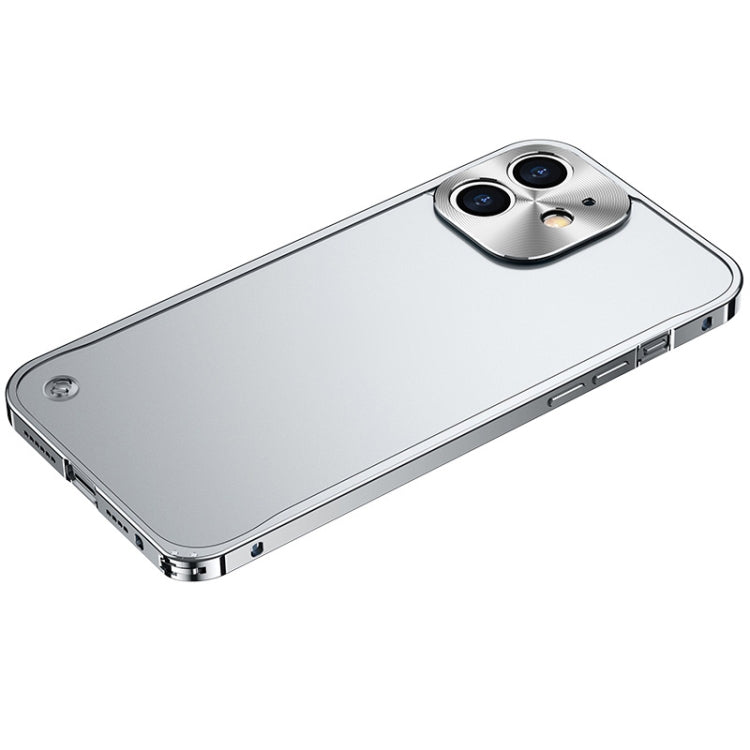 For iPhone 12 mini Metal Frame Frosted PC Shockproof Phone Case