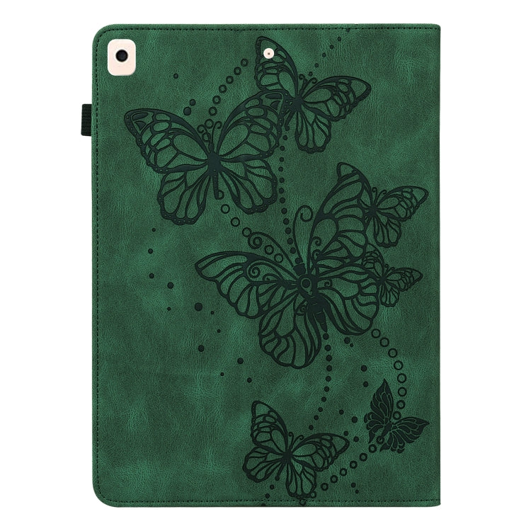 Embossed Butterfly Pattern Horizontal Flip Leather Tablet Case For iPad 10.2 (2021/2020/2019) / Air 10.5 2019