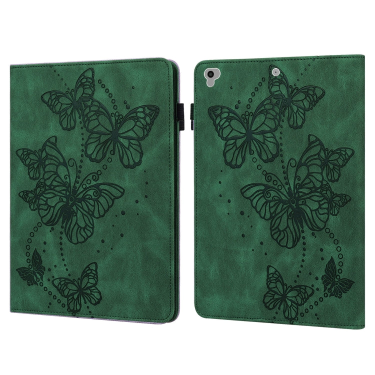 Embossed Butterfly Pattern Horizontal Flip Leather Tablet Case For iPad 9.7 (2018/2017) / Air 2 / Air