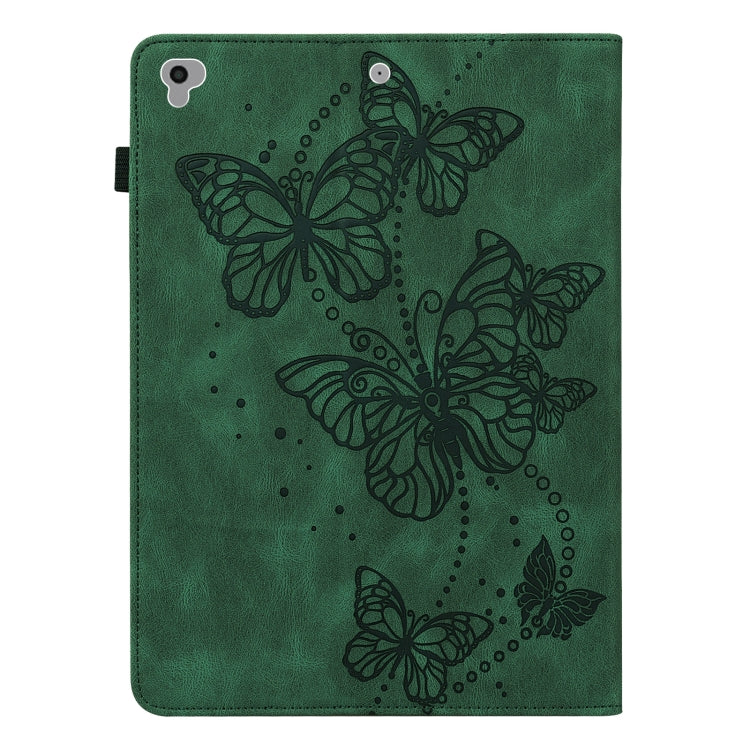 Embossed Butterfly Pattern Horizontal Flip Leather Tablet Case For iPad 9.7 (2018/2017) / Air 2 / Air