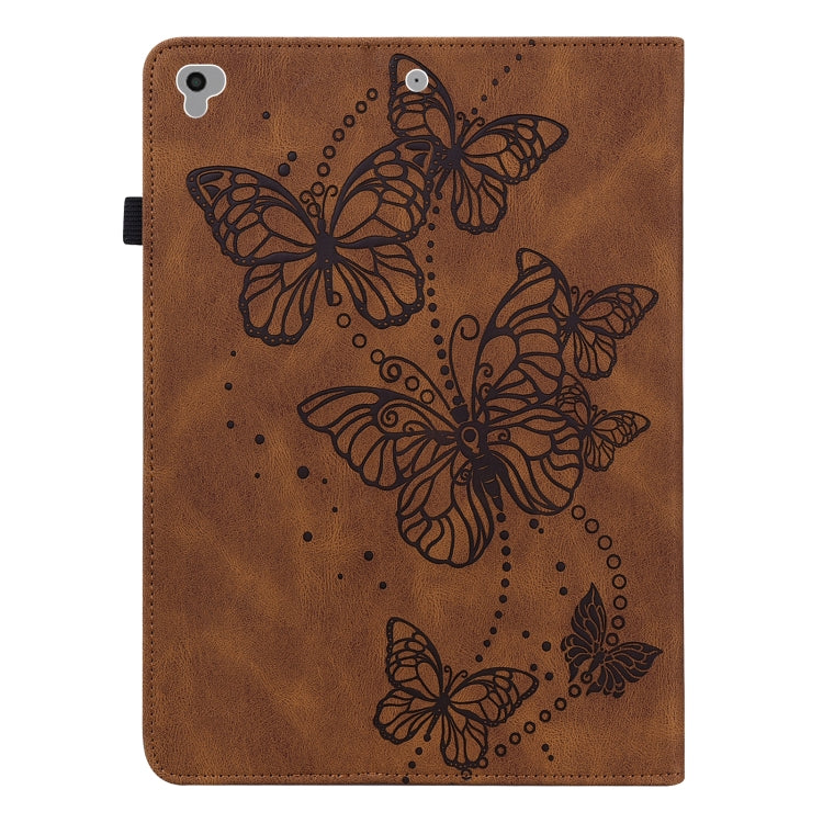Embossed Butterfly Pattern Horizontal Flip Leather Tablet Case For iPad 9.7 (2018/2017) / Air 2 / Air