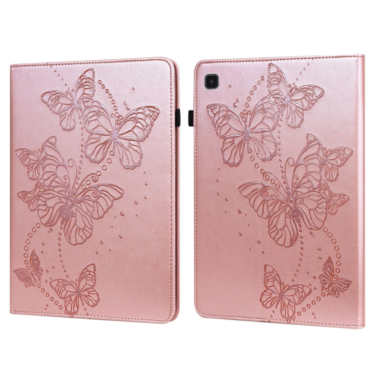 For Samsung Galaxy Tab A7 Lite T220/T225 Embossed Butterfly Pattern Horizontal Flip Leather Tablet Case