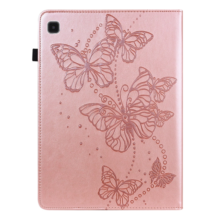For Samsung Galaxy Tab A7 Lite T220/T225 Embossed Butterfly Pattern Horizontal Flip Leather Tablet Case