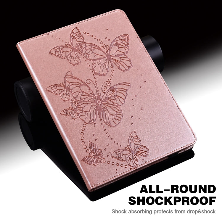 For Samsung Galaxy Tab A7 Lite T220/T225 Embossed Butterfly Pattern Horizontal Flip Leather Tablet Case