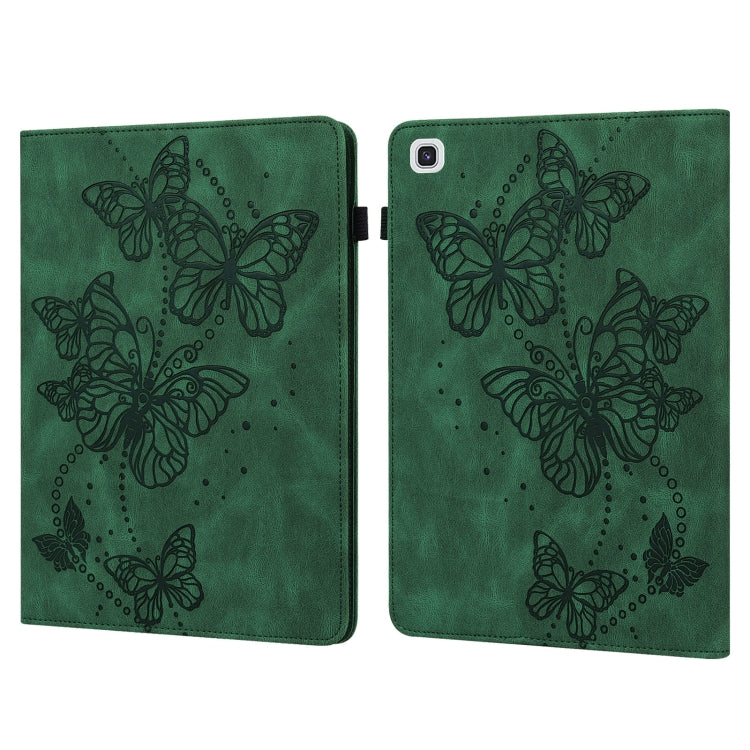 For Samsung Galaxy Tab A7 10.4 (2020) T500/T505 Embossed Butterfly Pattern Horizontal Flip Leather Tablet Case