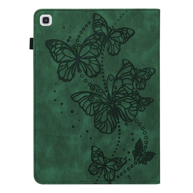 For Samsung Galaxy Tab A7 10.4 (2020) T500/T505 Embossed Butterfly Pattern Horizontal Flip Leather Tablet Case