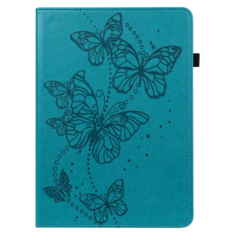 For Samsung Galaxy Tab A7 10.4 (2020) T500/T505 Embossed Butterfly Pattern Horizontal Flip Leather Tablet Case