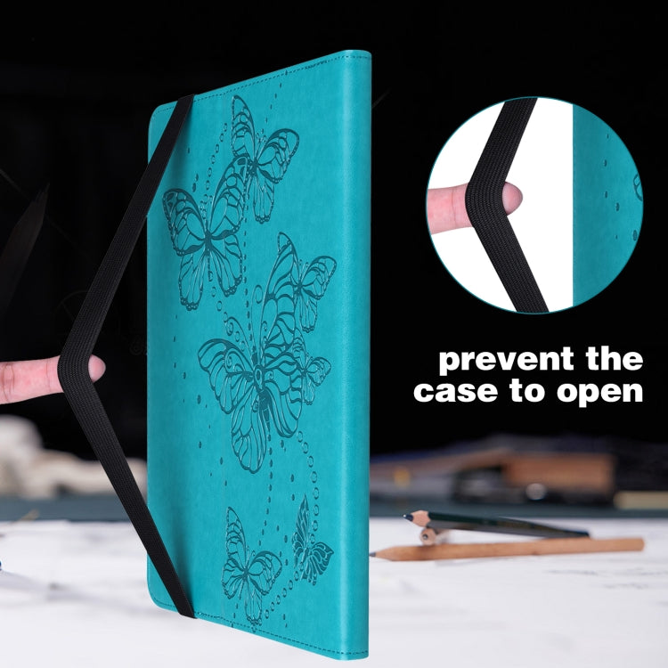 For Samsung Galaxy Tab A7 10.4 (2020) T500/T505 Embossed Butterfly Pattern Horizontal Flip Leather Tablet Case