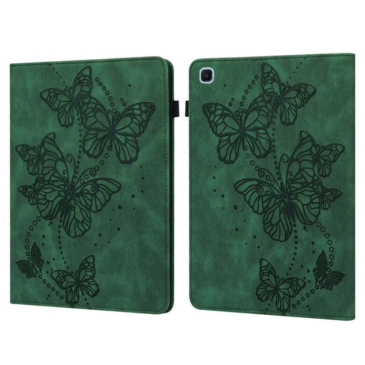 For Samsung Galaxy Tab S6 Lite P610/P615 Embossed Butterfly Pattern Horizontal Flip Leather Tablet Case