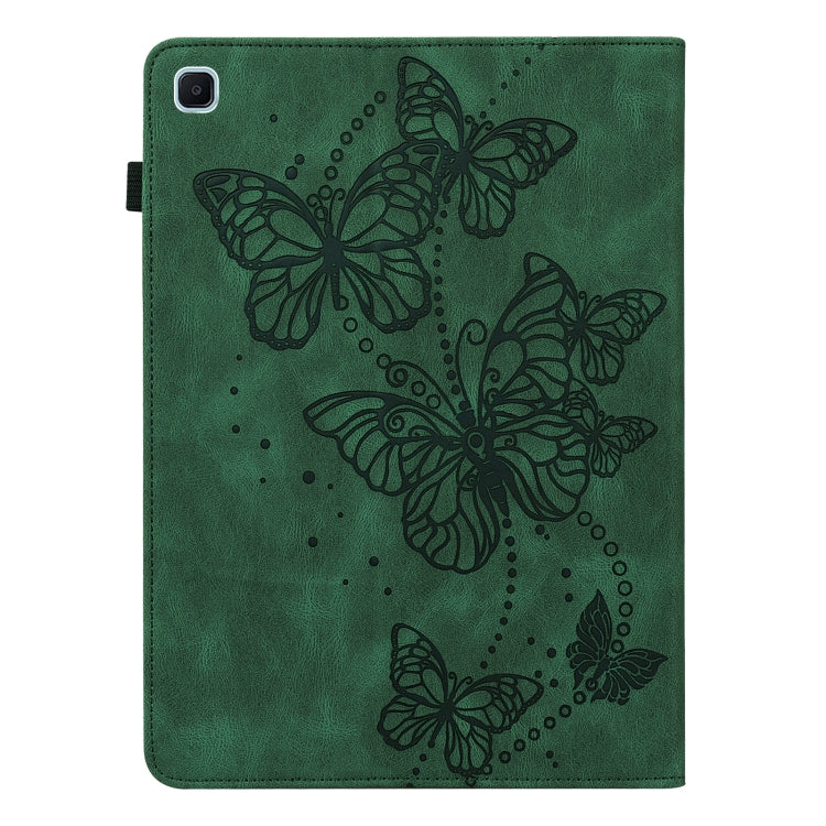 For Samsung Galaxy Tab S6 Lite P610/P615 Embossed Butterfly Pattern Horizontal Flip Leather Tablet Case