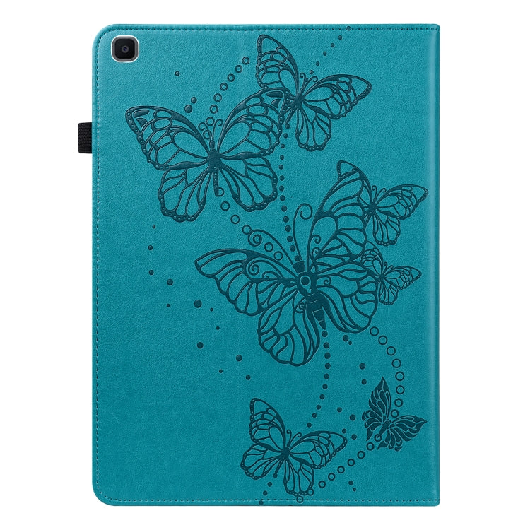 For Samsung Galaxy Tab A 8.0 (2019) T290 Embossed Butterfly Pattern Horizontal Flip Leather Tablet Case