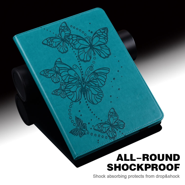 For Samsung Galaxy Tab A 8.0 (2019) T290 Embossed Butterfly Pattern Horizontal Flip Leather Tablet Case