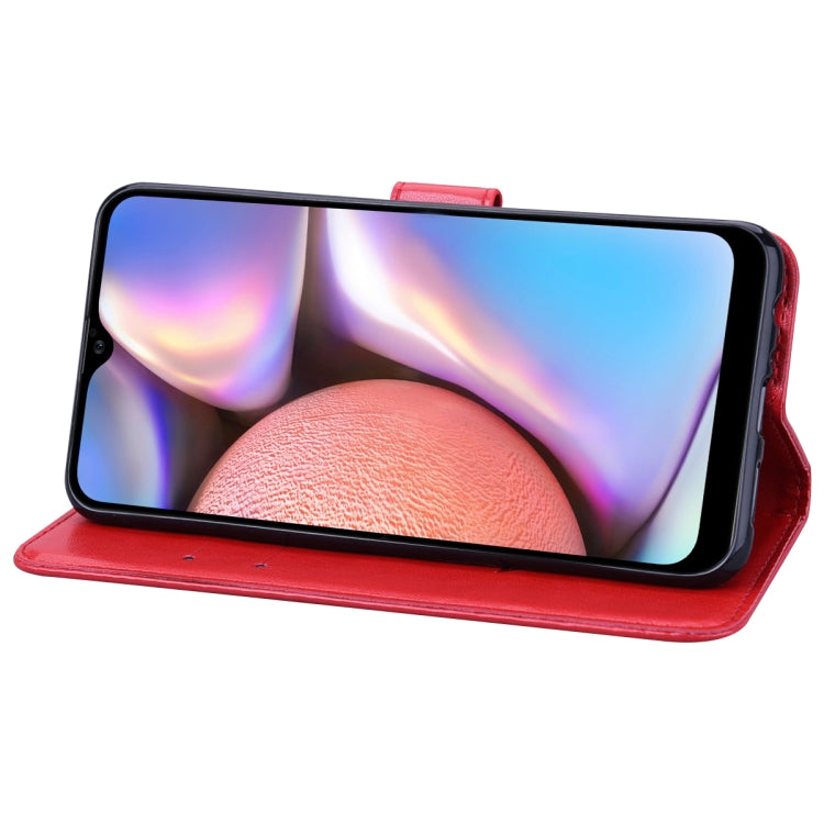 For Galaxy A10s Rose Embossed Horizontal Flip PU Leather Case, with Holder & Card Slots & Wallet