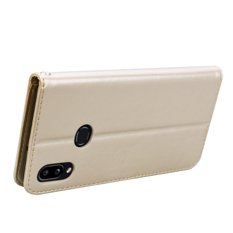 For Galaxy A10s Rose Embossed Horizontal Flip PU Leather Case, with Holder & Card Slots & Wallet