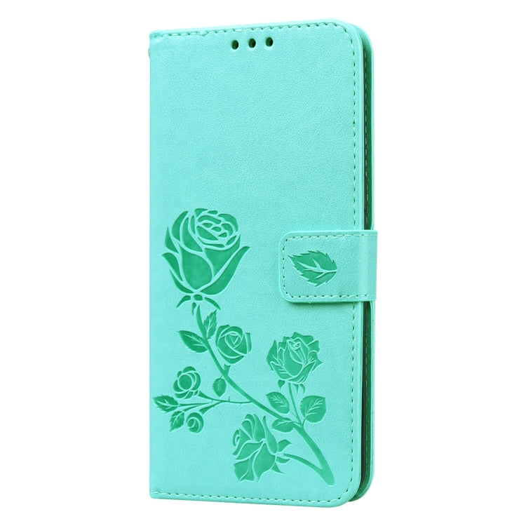 For Galaxy A10s Rose Embossed Horizontal Flip PU Leather Case, with Holder & Card Slots & Wallet