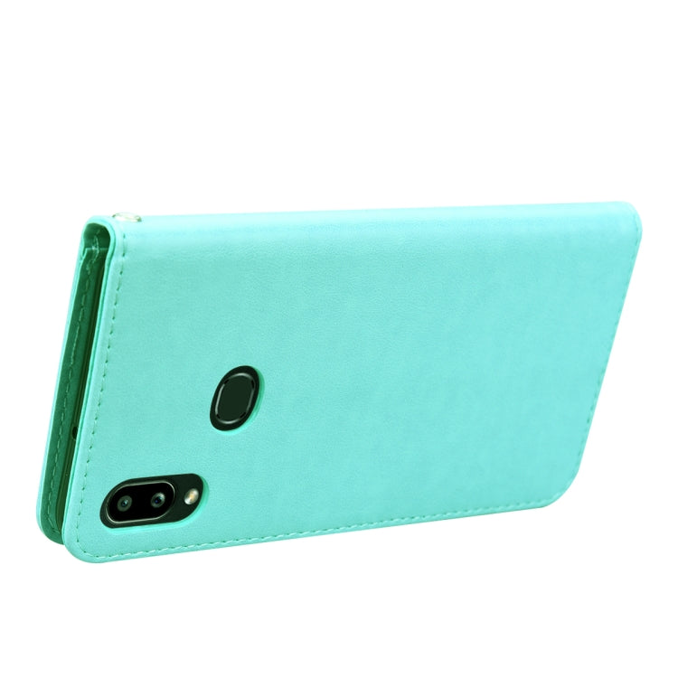 For Galaxy A10s Rose Embossed Horizontal Flip PU Leather Case, with Holder & Card Slots & Wallet