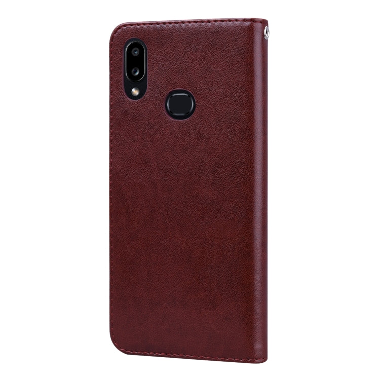 For Galaxy A10s Rose Embossed Horizontal Flip PU Leather Case, with Holder & Card Slots & Wallet