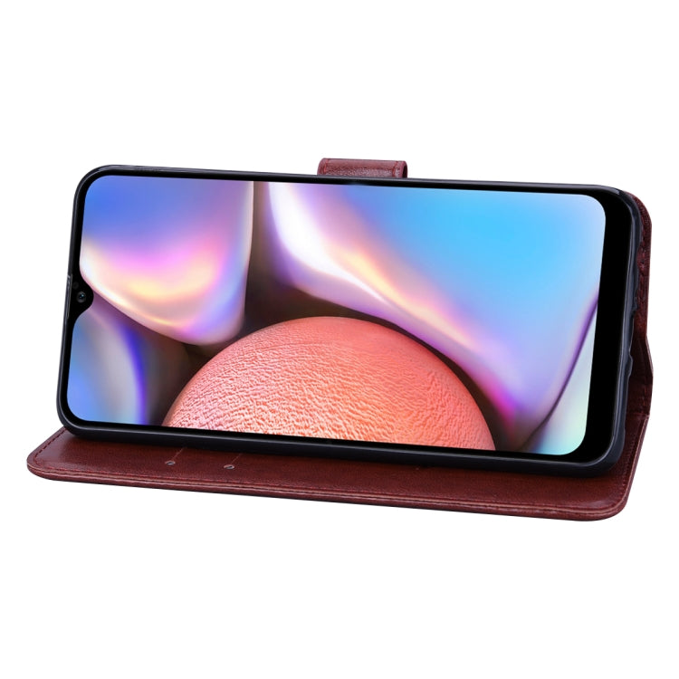 For Galaxy A10s Rose Embossed Horizontal Flip PU Leather Case, with Holder & Card Slots & Wallet